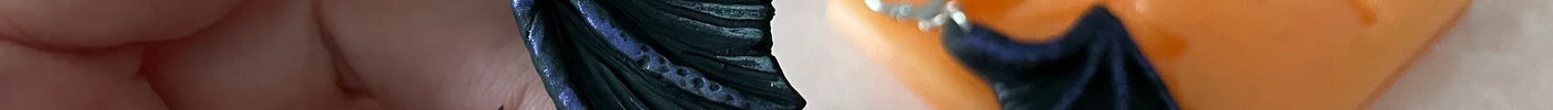 Make Bat Wing Earrings- how to make unique designs with a polymer clay mold