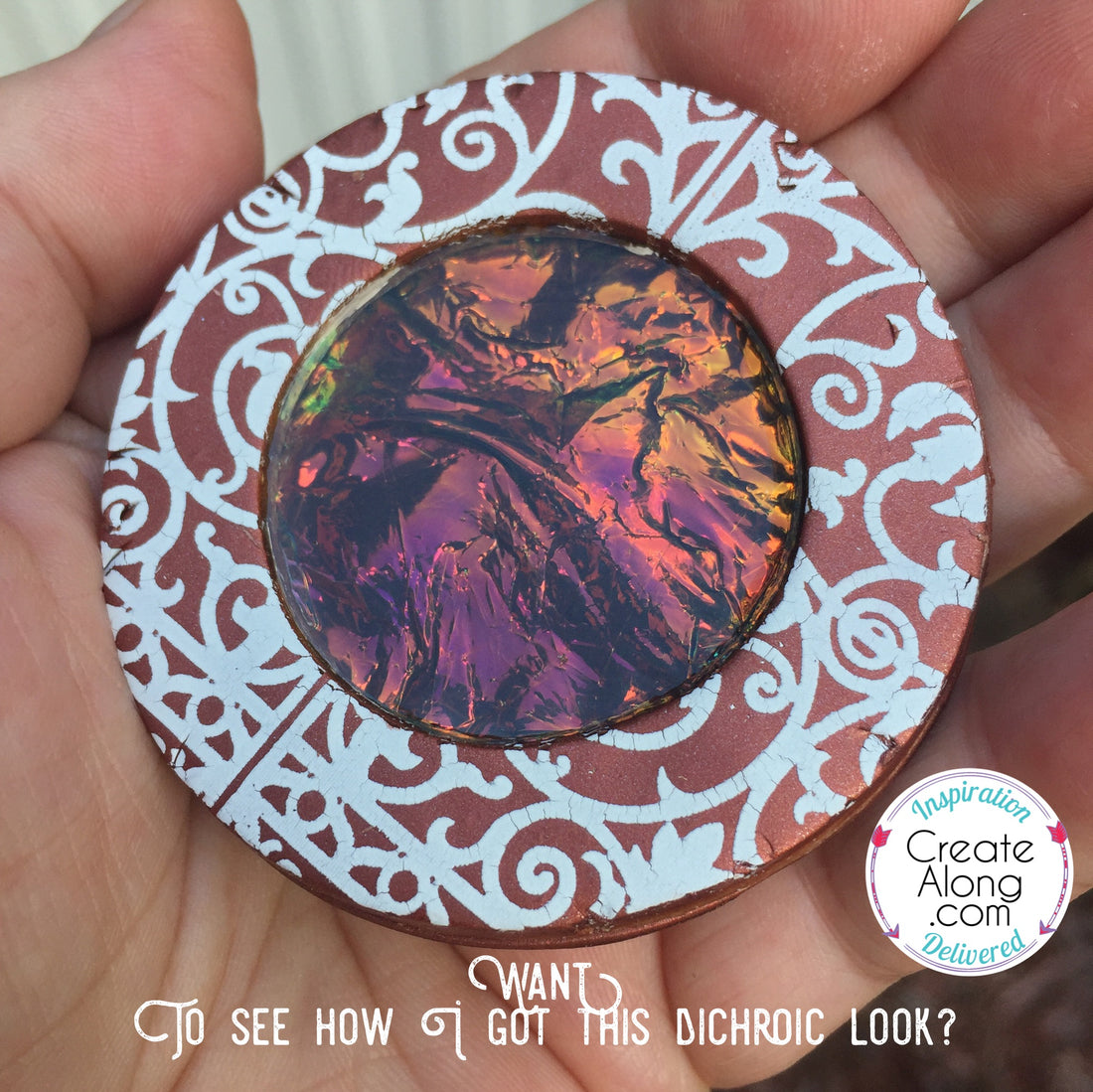 Polymer Clay Fun with Film Holographic Dichroic Look with Ease