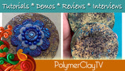 How to Add Crackle and Shimmer to Polymer Clay for Faux Raku look!