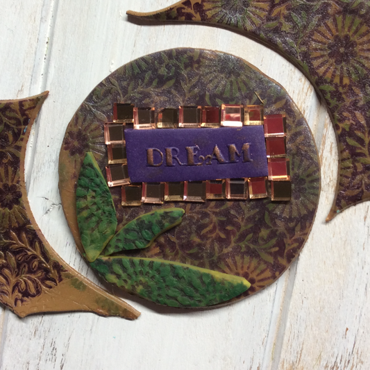 How to create an inked polymer clay veneer with Stayzon and Alcohol ink Year of Veneer!