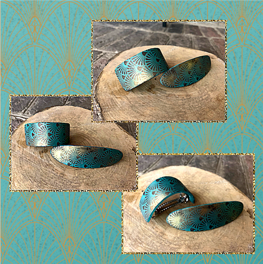 Make Trendy Art Deco Hair Barrettes with Polymer Clay