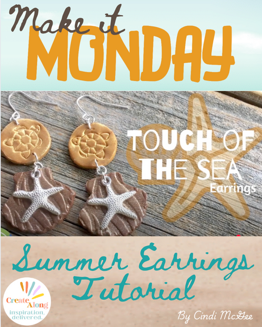 A Touch of the Sea - Make these Summer Polymer Clay Earrings