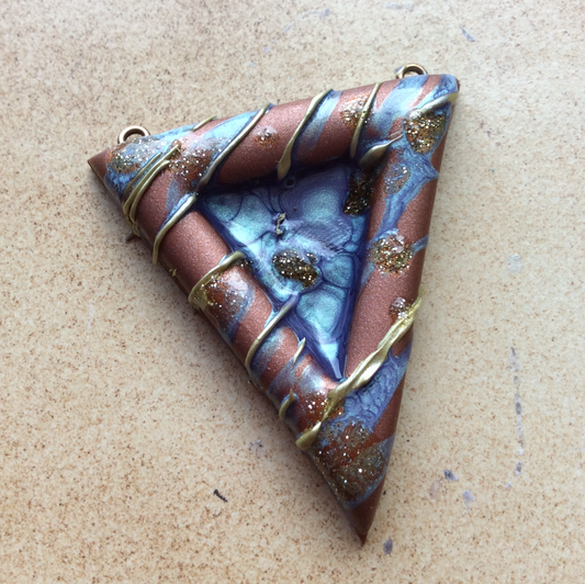 How to use center hole cutout cutters to make deep wells in polymer clay art jewelry