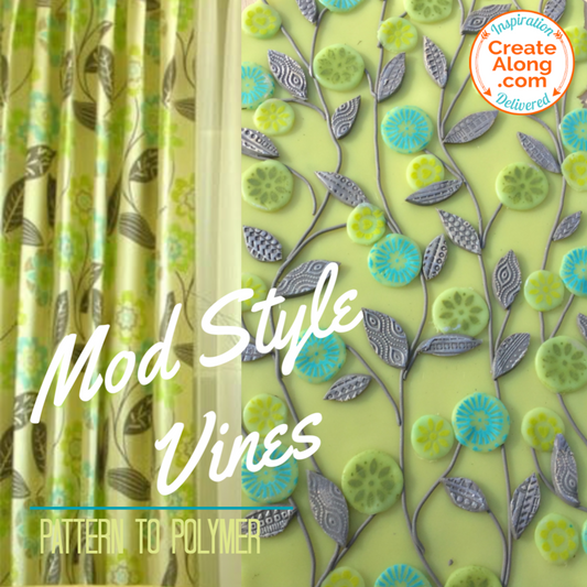 How to Make a Mod/Retro Vine Polymer Clay Veneer