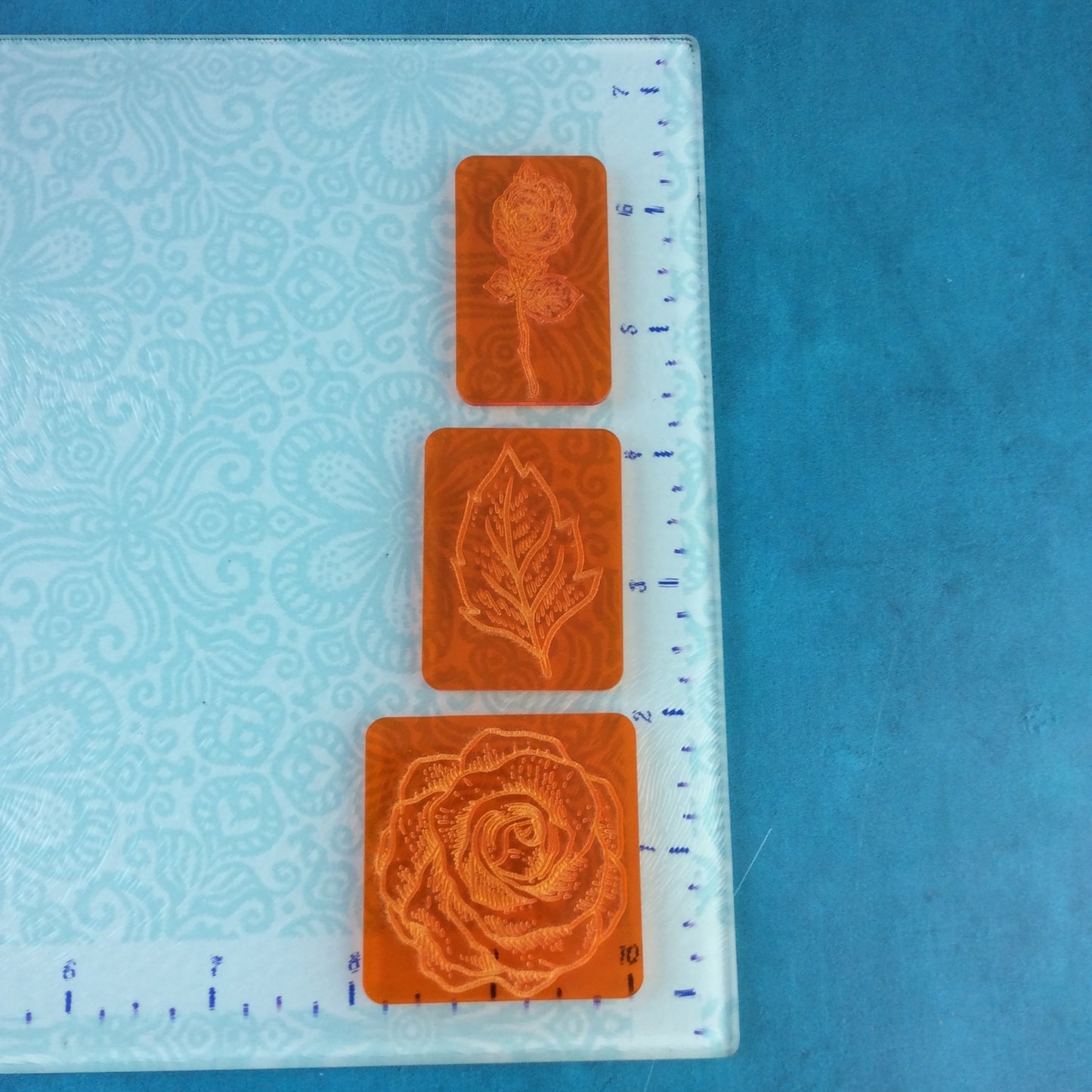 Garden Vibes Deco Disc Stamp and Texture Pattern Designs for polymer clay