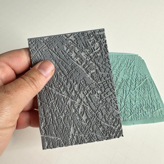 Tree Rings Wood Grain clay stamp oopsie - Create Along