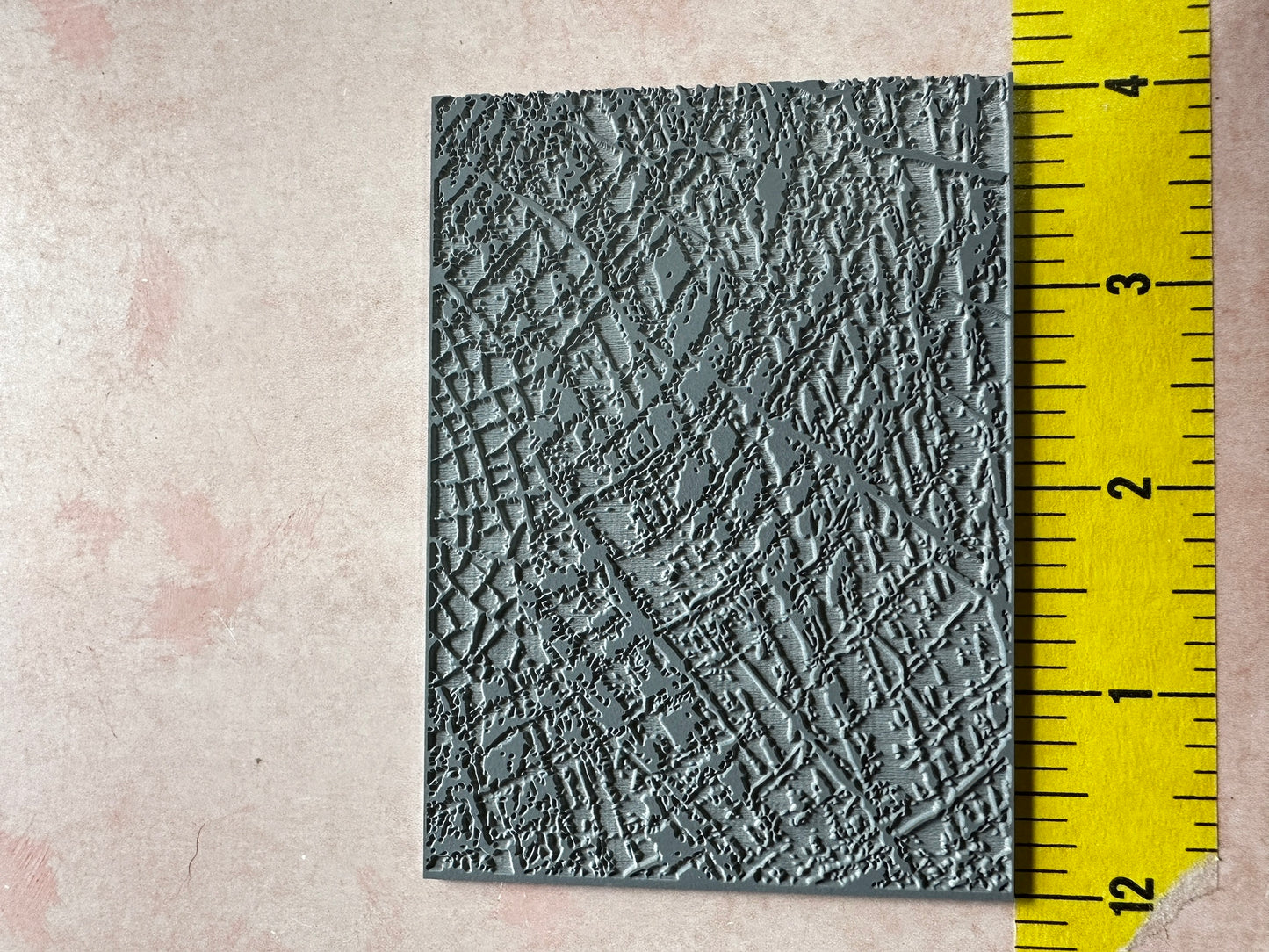 Tree Rings Wood Grain polymer clay rubber stamp texture - Create Along