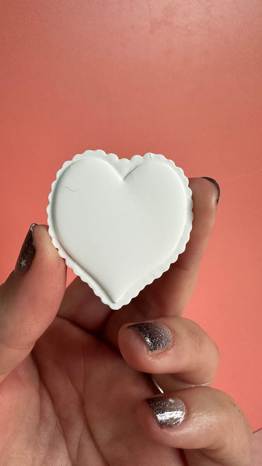 Flaming Heart Milagro Earrings Silicone mold Valentine - Create Along