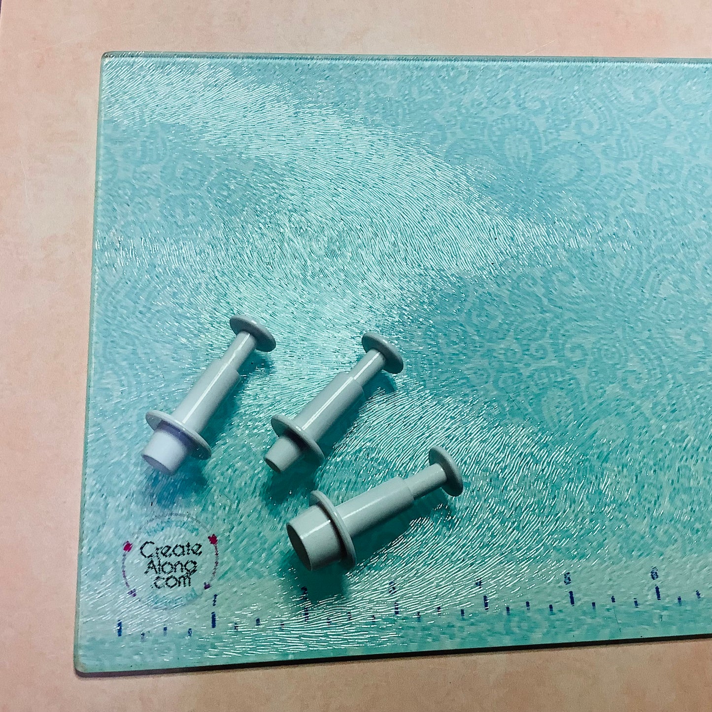 Mini Round circle Plunger Set Of 3 Graduated Sizes Jewelry Sized polymer clay cutters