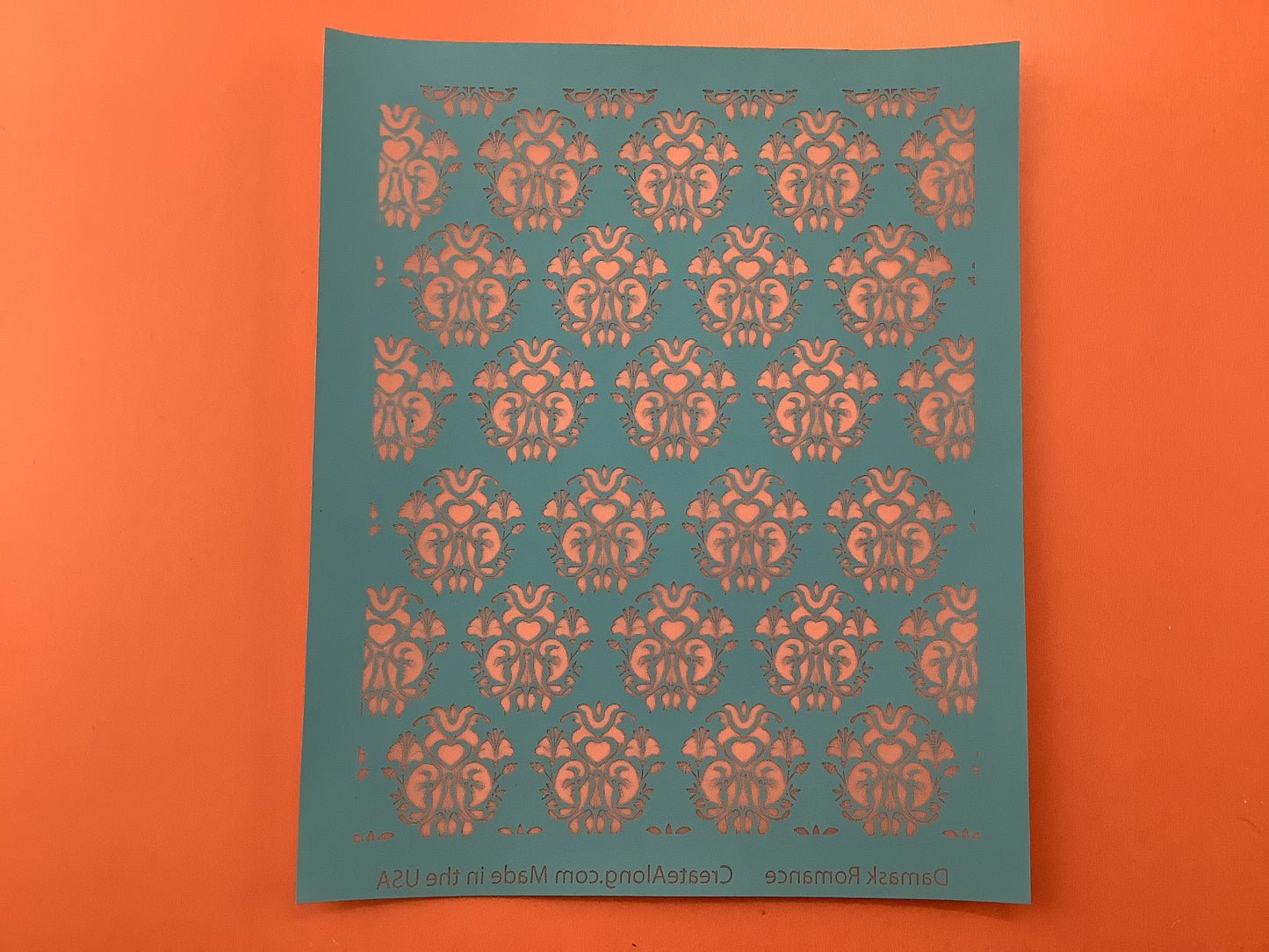Damask Romance Silkscreen For Crafting Polymer Clay + Mixed Media