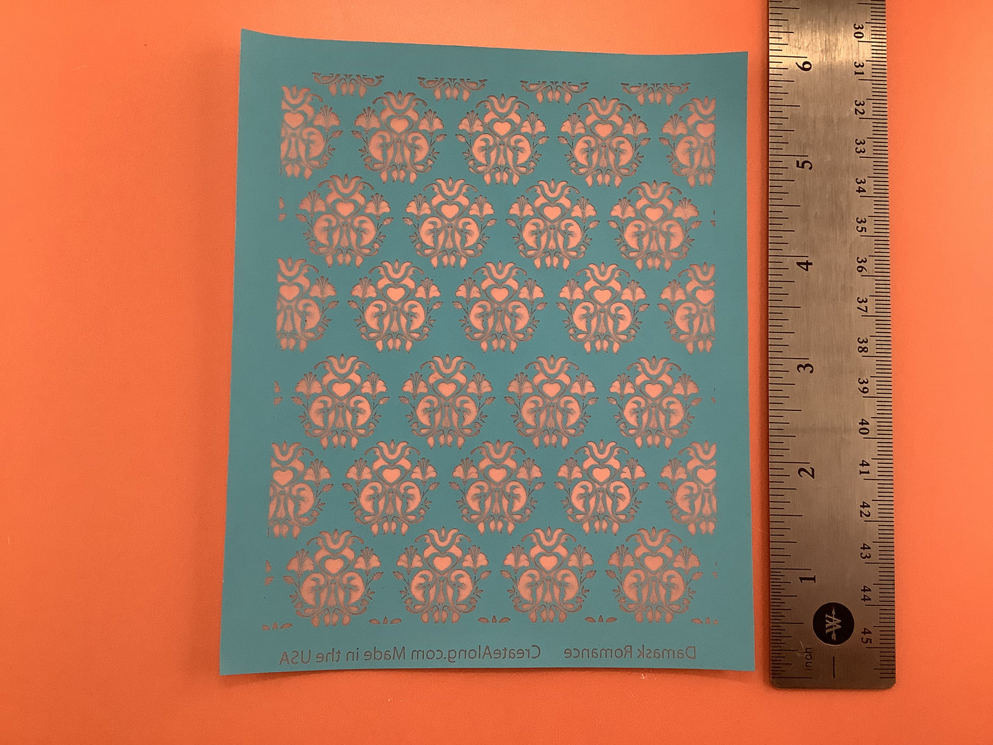 Damask Romance Silkscreen For Crafting Polymer Clay + Mixed Media