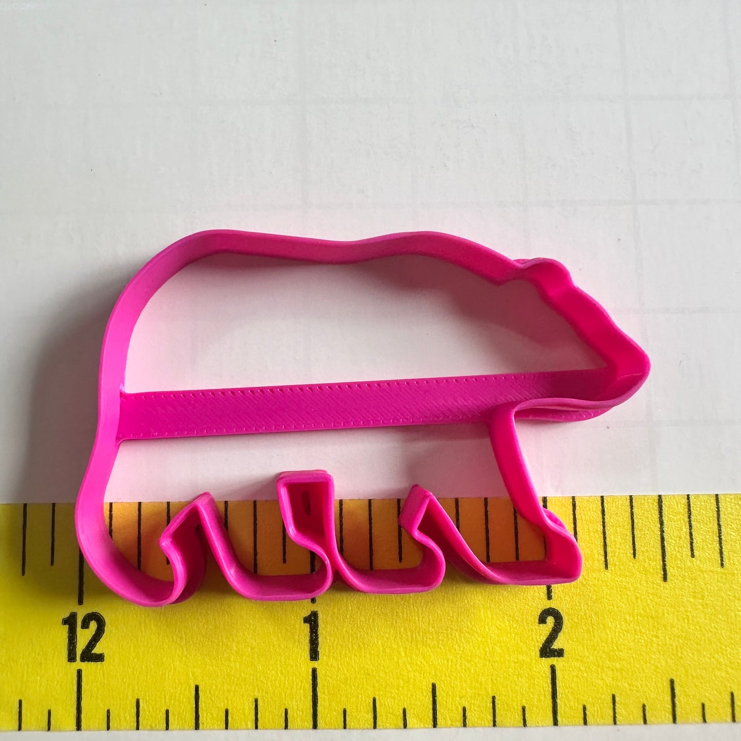 Walking Bear Cutter | 2” Polymer Clay Animal Cutter for Keychains & Pendants