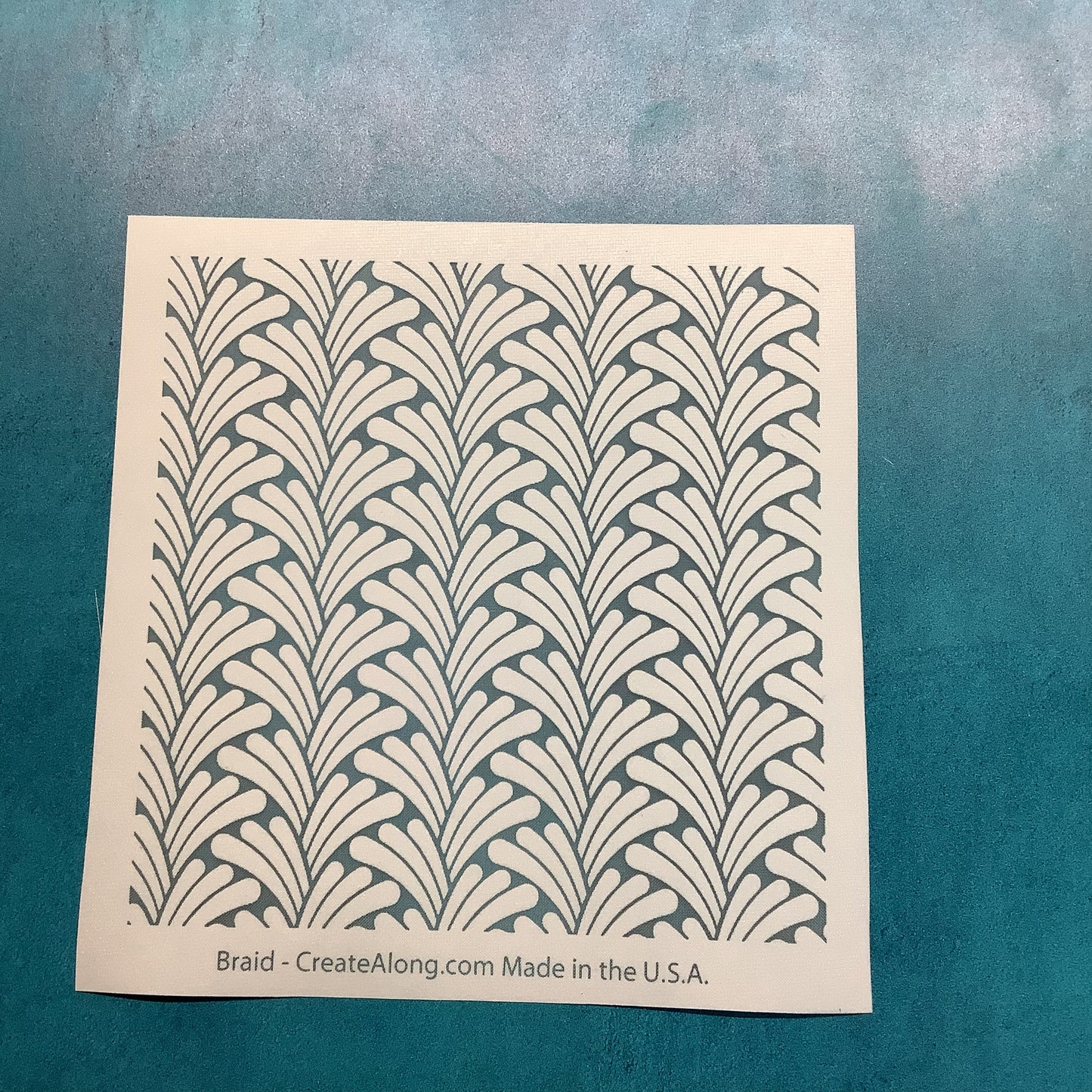 Braid Silkscreen for Polymer Clay and Mixed Media