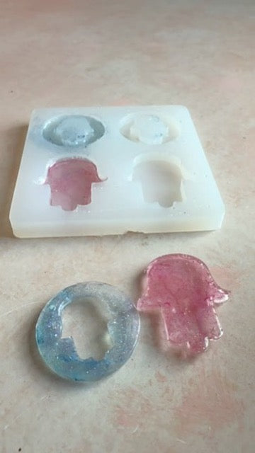 Hamsa Hand of Fatima Blessings Silicone mold - Create Along