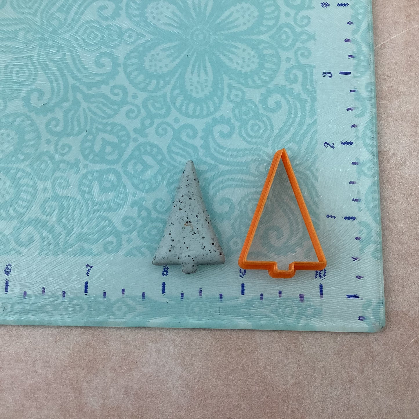 Slim Tree Christmas polymer clay cutter | tree clay earring cutter