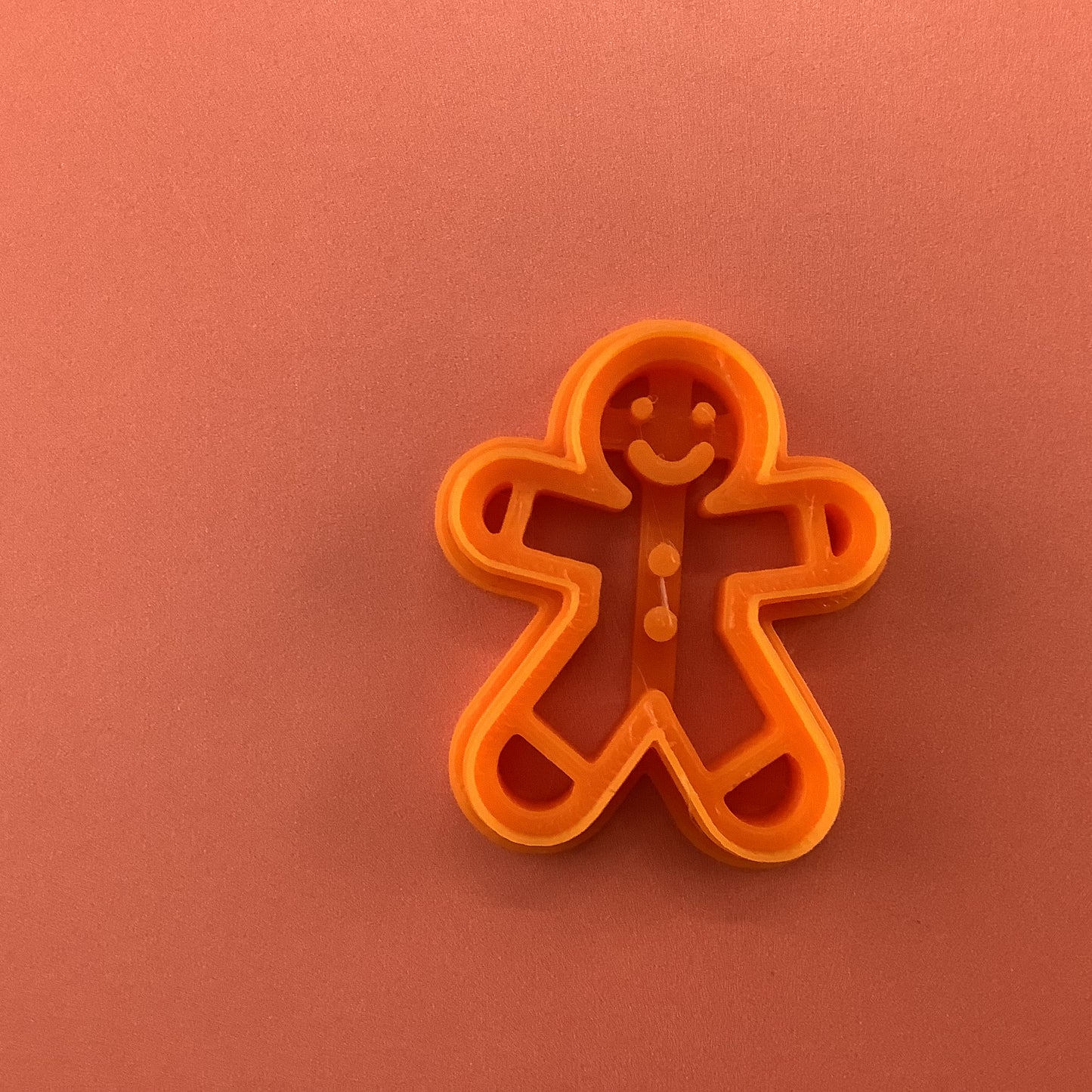 Gingerbread Man polymer clay cutter | gingerbread clay earring cutter