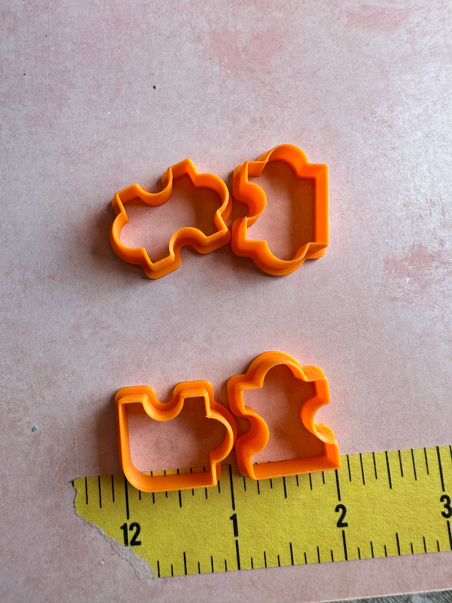 Puzzle Piece Polymer Clay Cutter Set – 4 Piece 3-Inch Interlocking Design