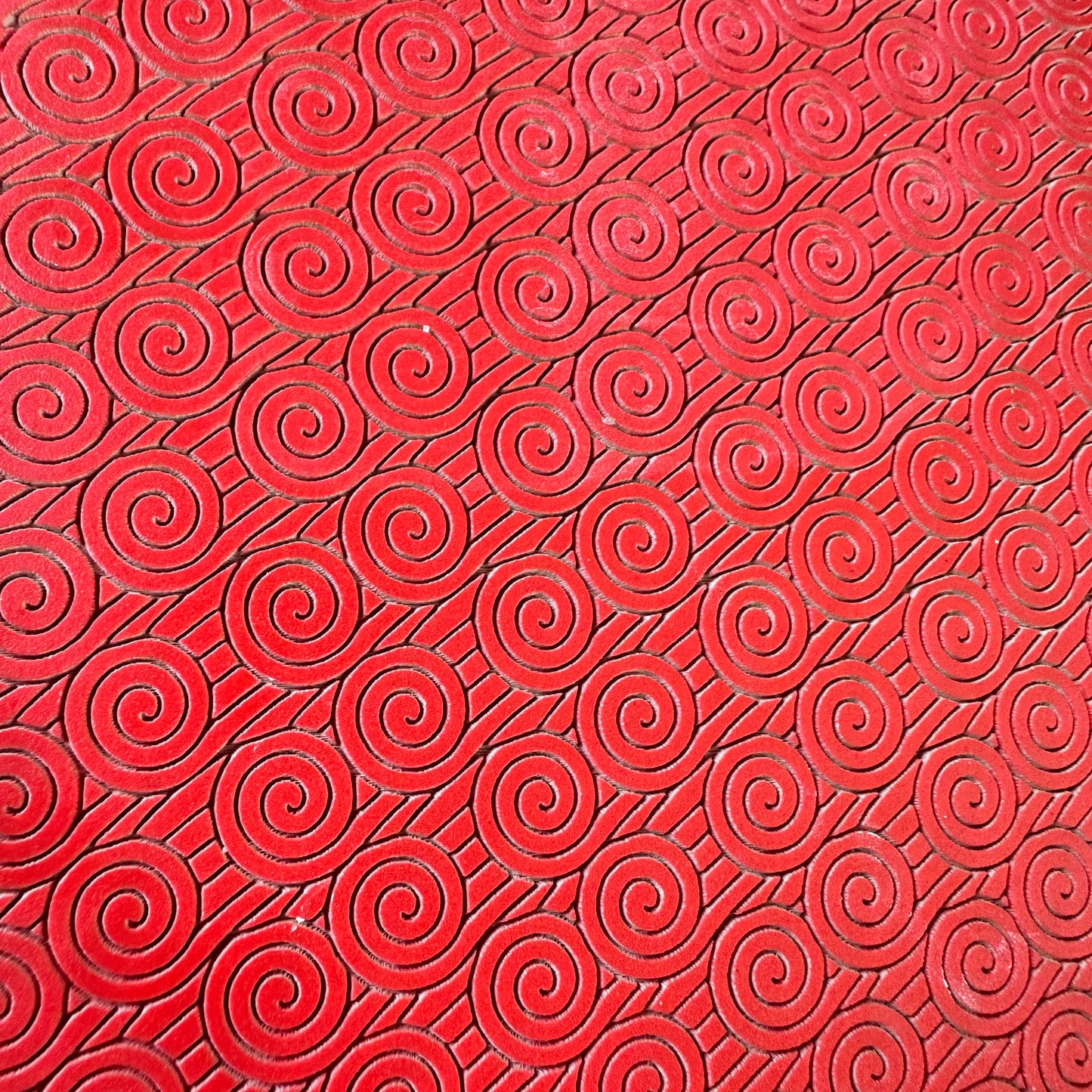 Spiral Wave | Art Deco Inspired polymer clay rubber stamp texture