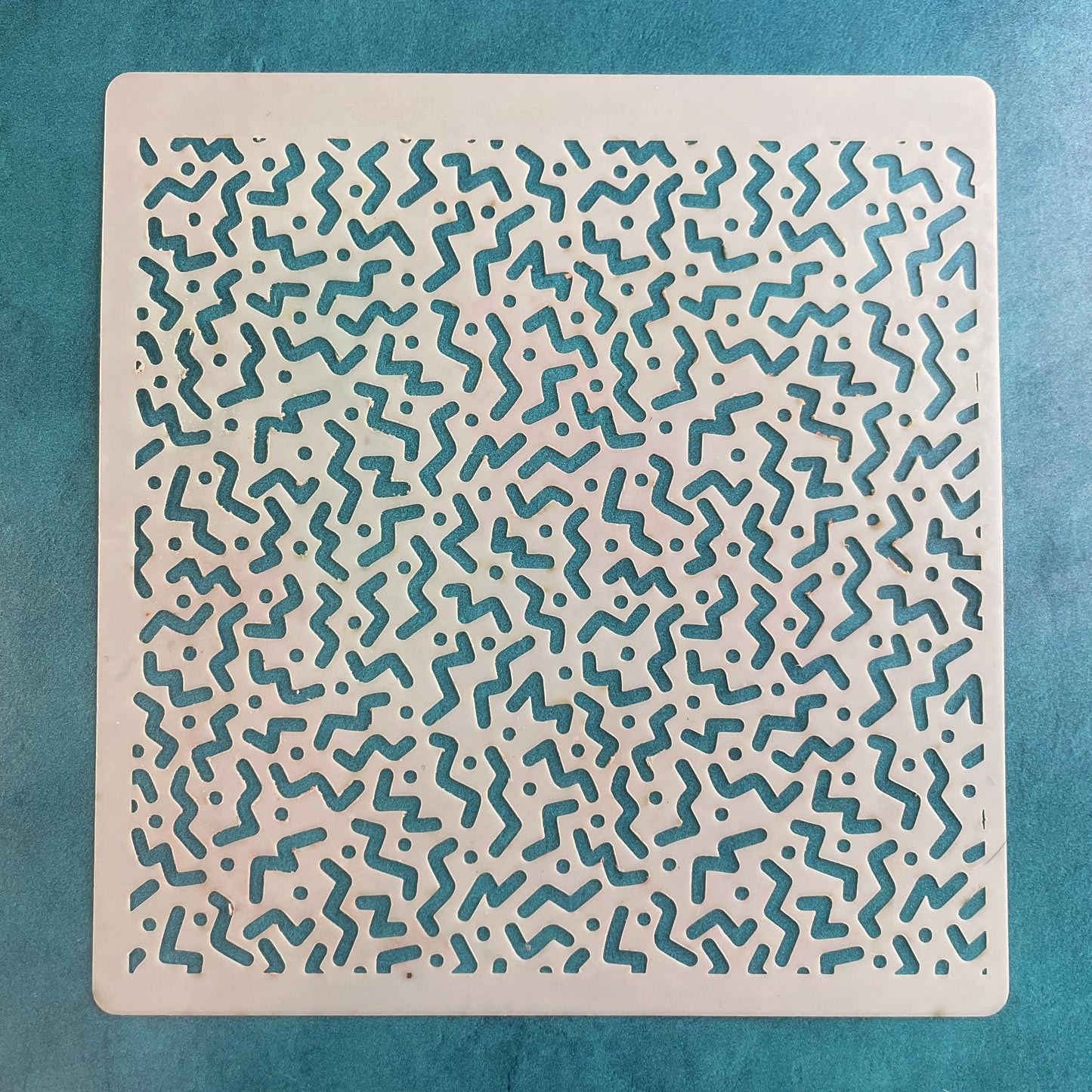 Street Art Retro Mylar Stencil texture sheets for polymer clay earrings art jewelry mixed media 80's