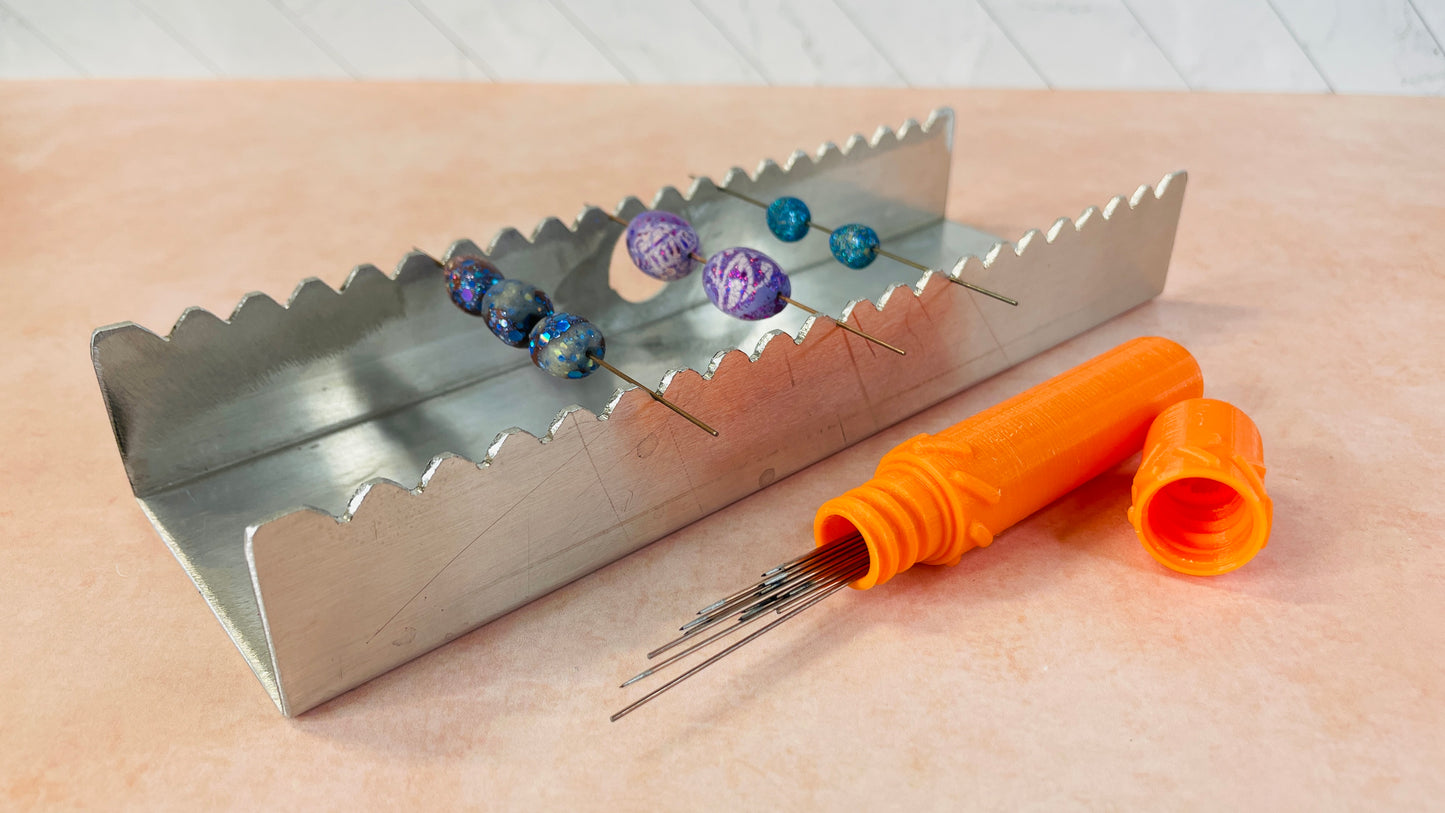 Bead Baking and Drying Rack MDF for clay, paper, and resin beads and earrings