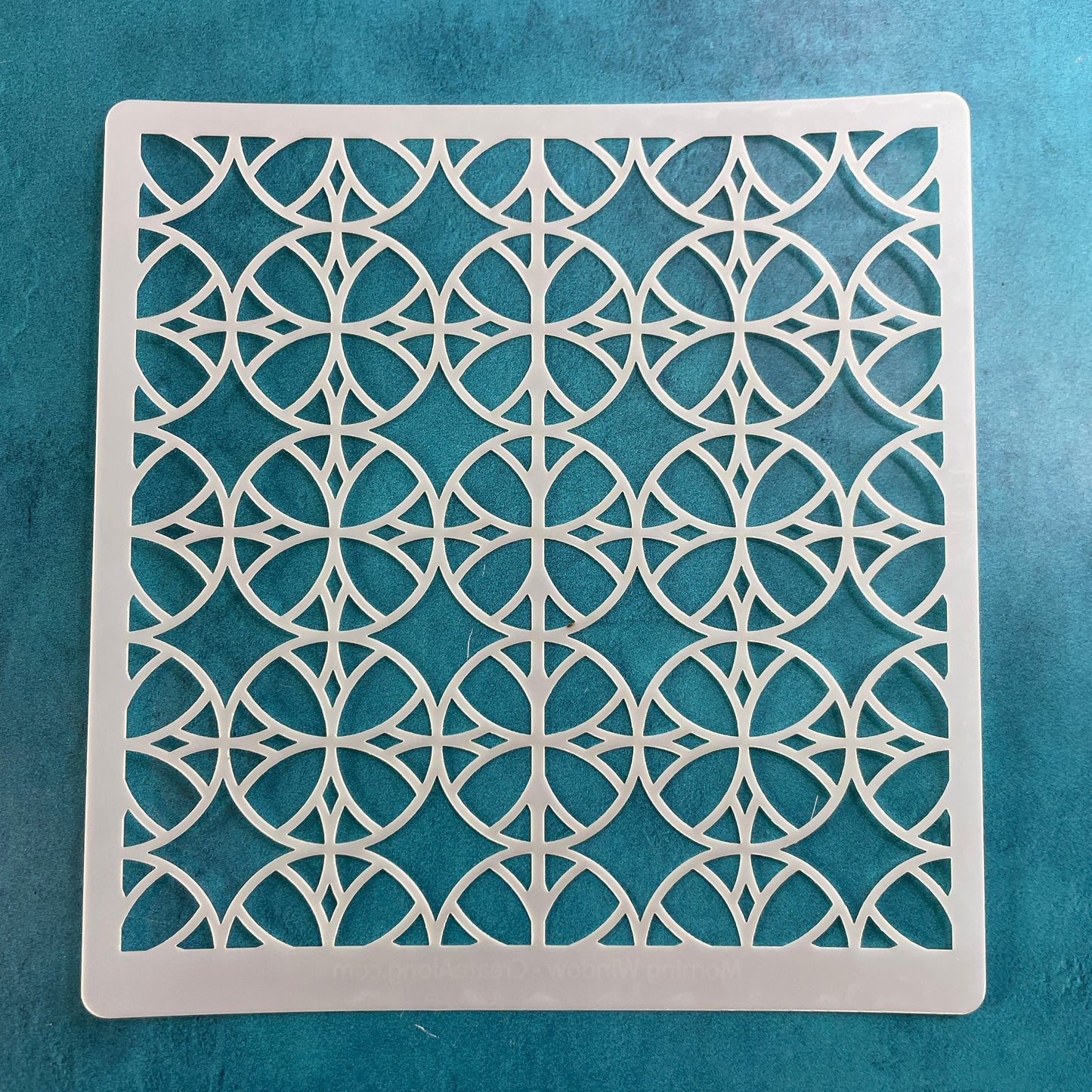 Morning Window mylar Polymer Clay Stencil texture sheet