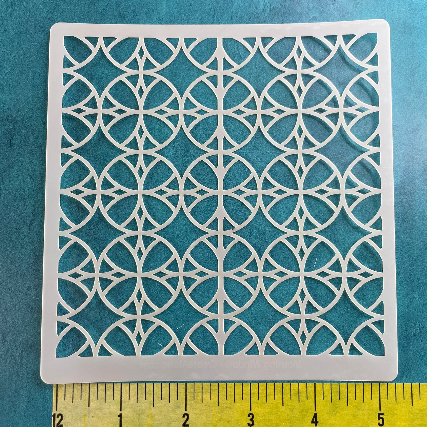 Morning Window mylar Polymer Clay Stencil texture sheet