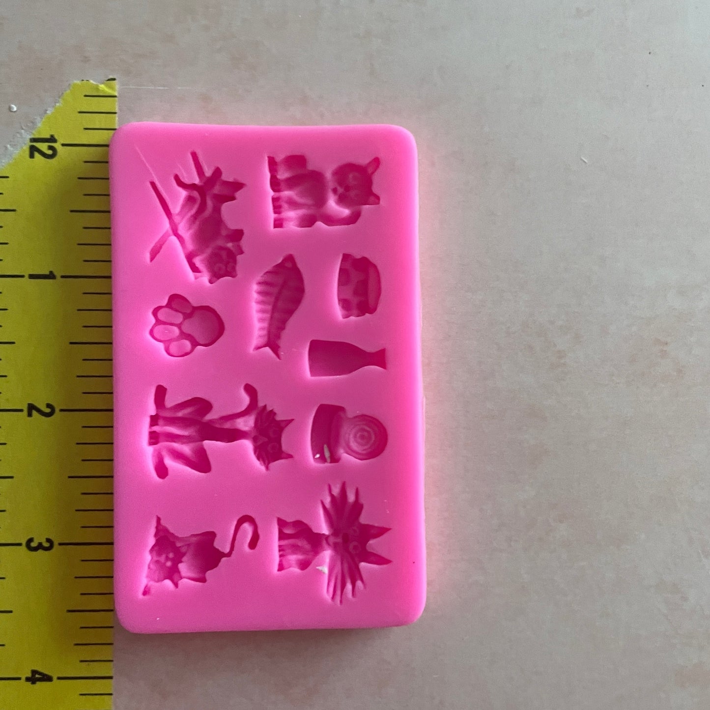 Kitty Cats polymer clay resin silicone clay and food safe mold