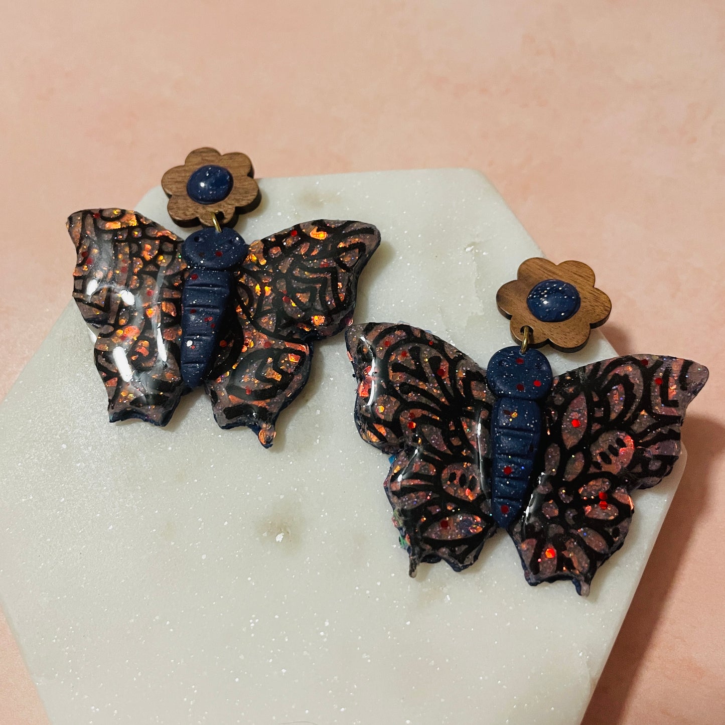 Butterfly Transfer Earring project bundle - Create Along