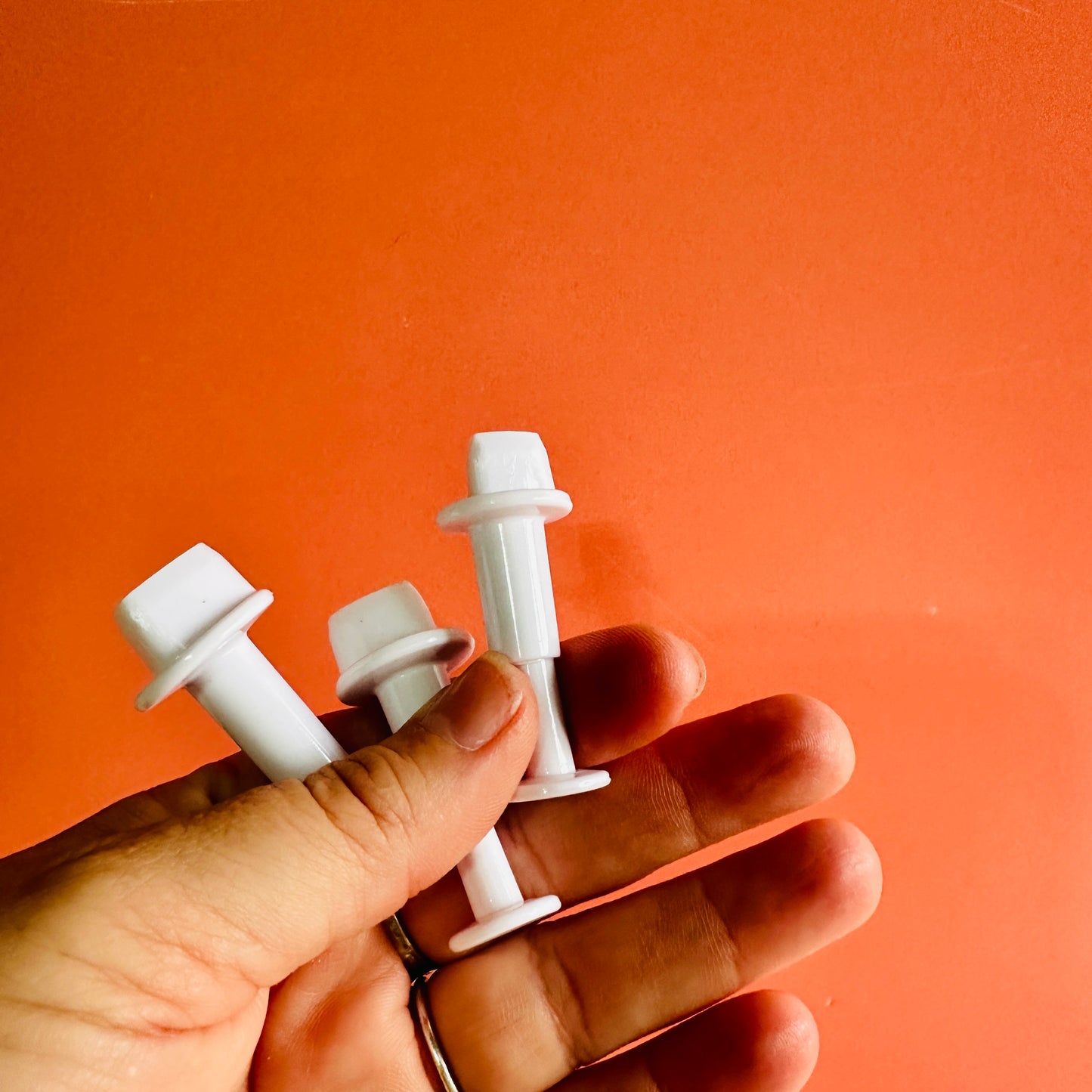 3 Mini Heart Plunger polymer clay cutters set Valentine