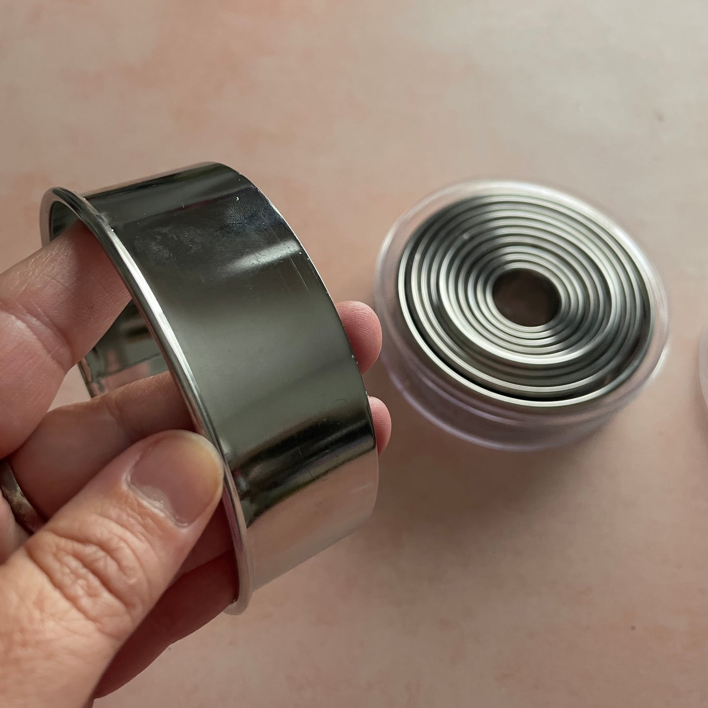 Metal Round circle polymer clay cutter set of 11 - NO case