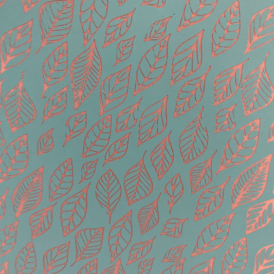 Spring Leaves polymer clay silk screen stencil