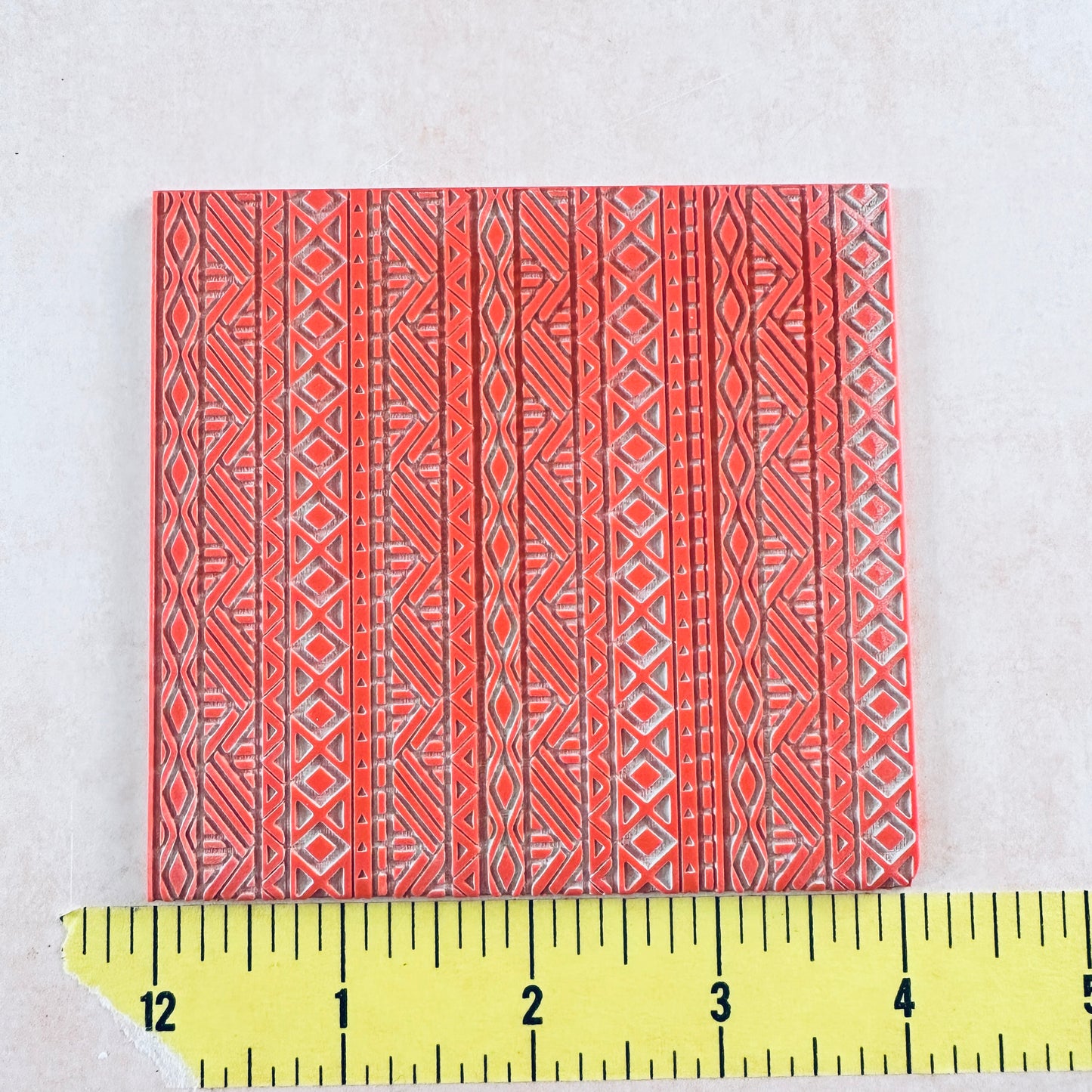 Boho Blanket Tribal Boho Rubber Stamp Texture Sheet Mat for polymer clay metal clay mixed media art