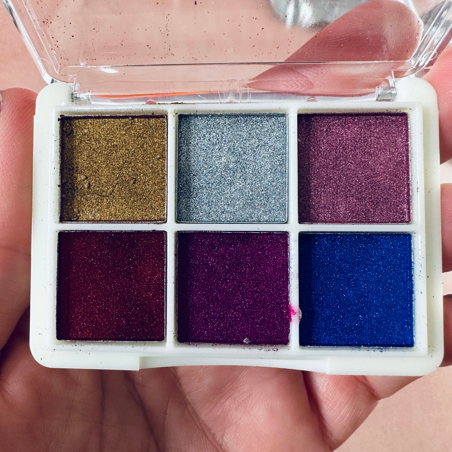 Mica Color Compact Pink Jewels Metallics | mica powder for polymer clay