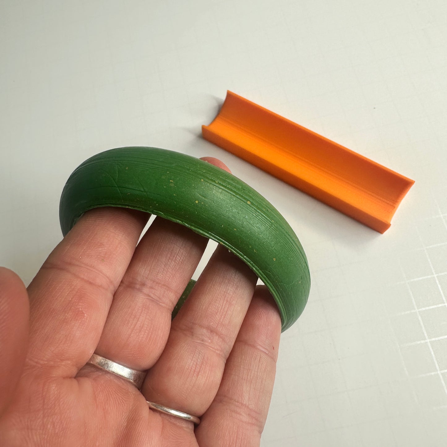 Bangle Bracelet Builder Polymer Clay Tool – Choose Deep or Shallow Curve | Make Smooth Clay Bangles & Cuffs