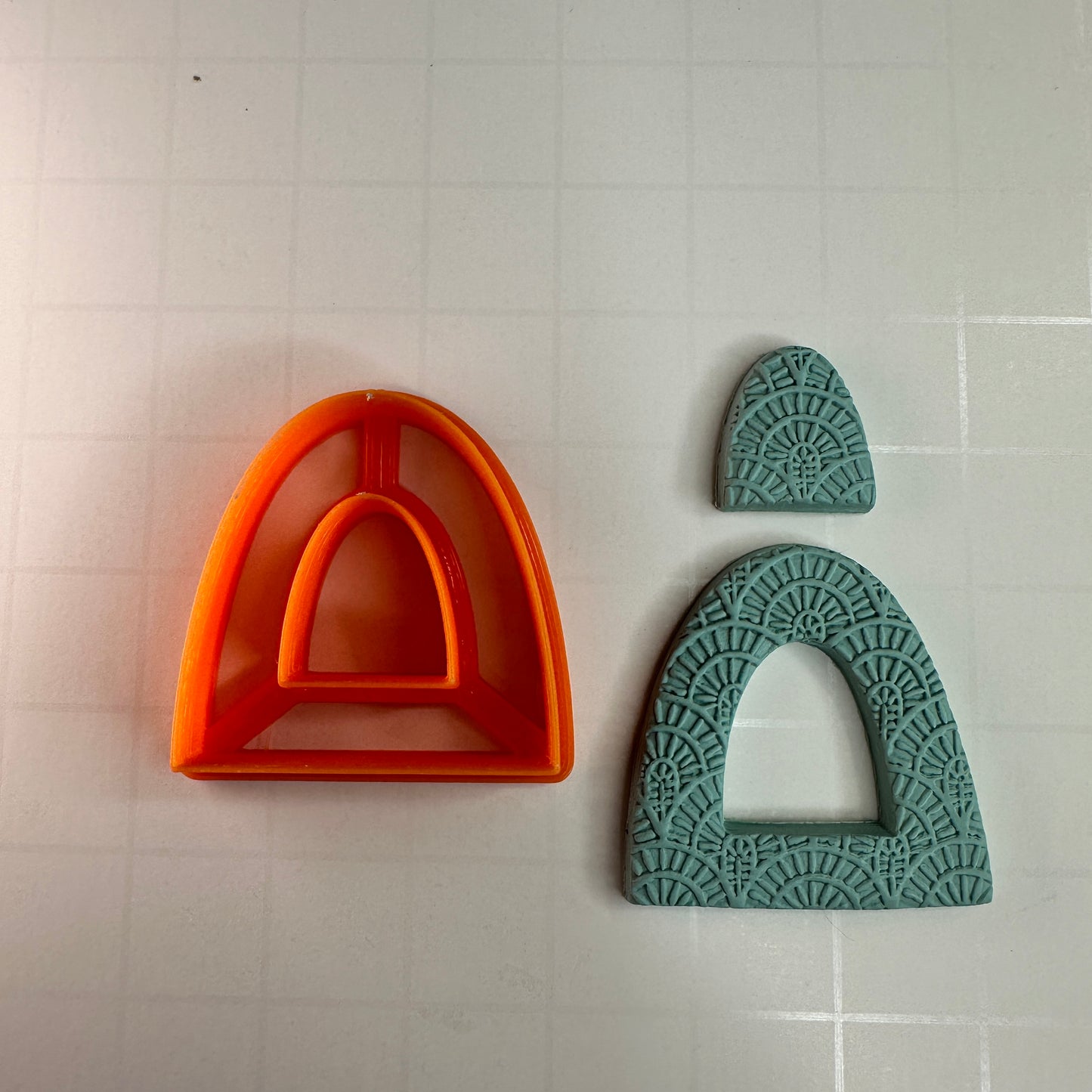 Rainbow Window Arch Polymer Clay Cutter | Open Center Earring Cutter for Statement Clay Jewelry