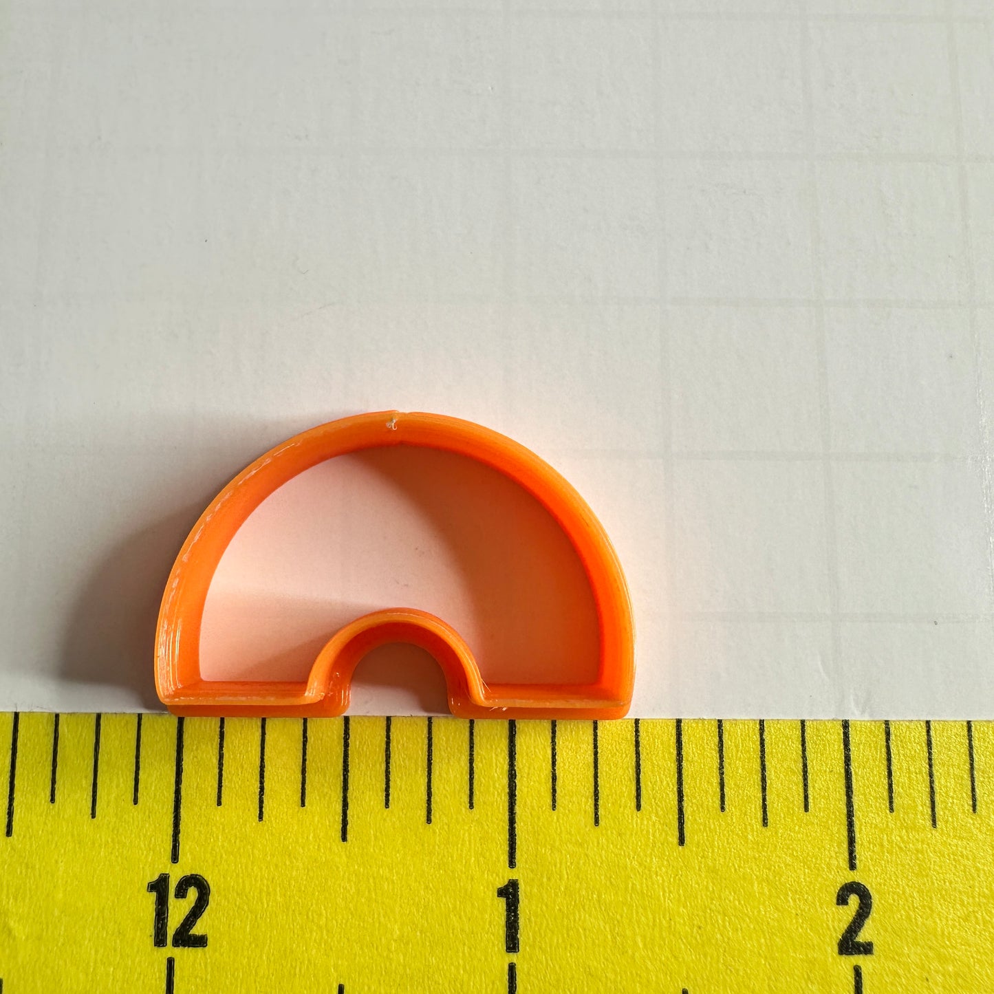 Mod Rainbow 140 Polymer Clay Cutter | Short Arch Shape for Mirrored Earrings & Modern Clay Jewelry