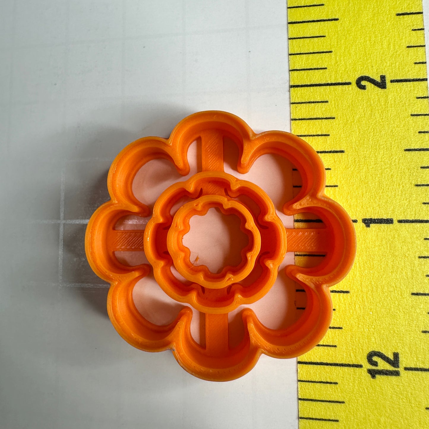 Frilled Flower Polymer Clay Cutter Layered Petal Cutter for Earrings, Charms & Jewelry Making