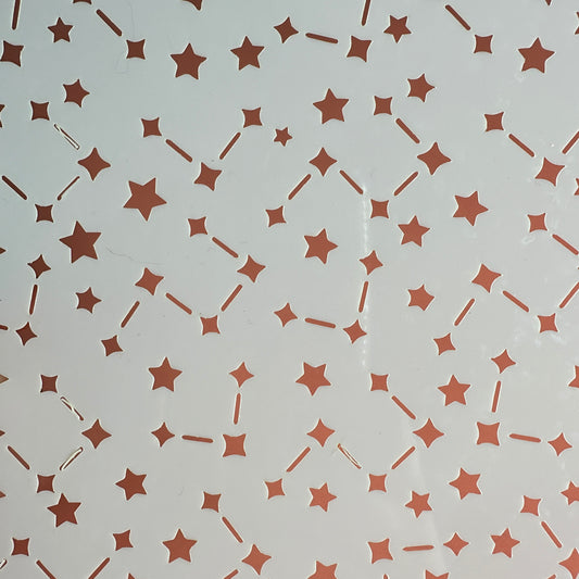 Constellations Celestial Mylar Stencil – 5x5 Inch Star Pattern for Polymer Clay & Mixed Media | 10 Mil Durable