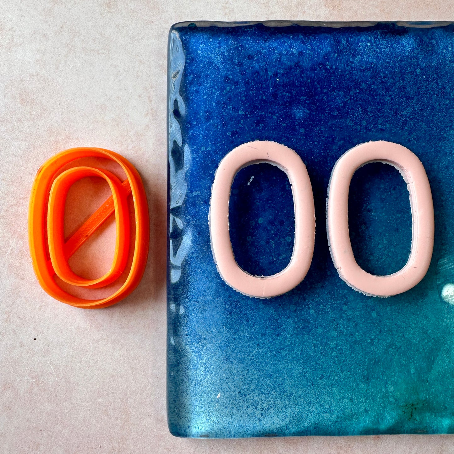 Pill Skinny Clay earring cutter | polymer clay skinny link donut cutter