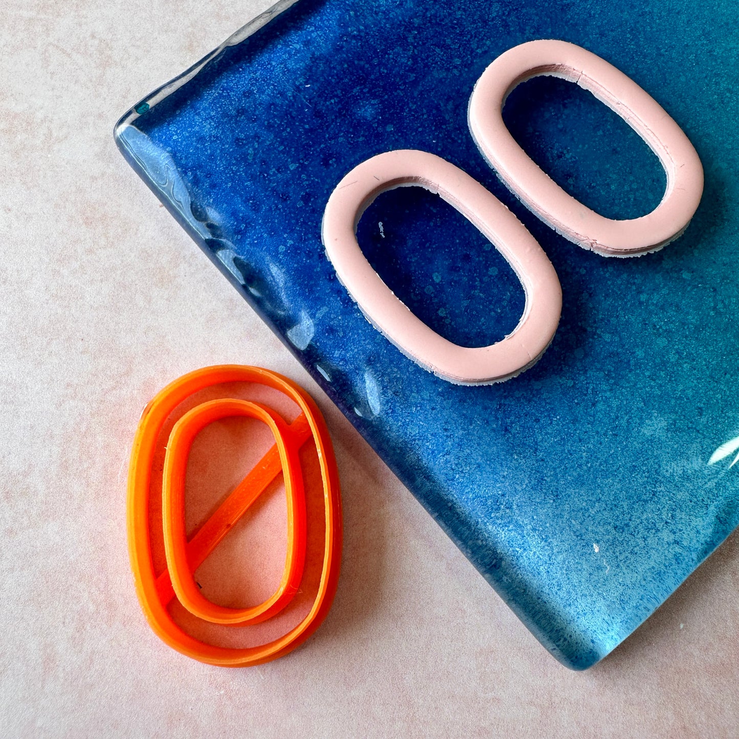Pill Skinny Clay earring cutter | polymer clay skinny link donut cutter