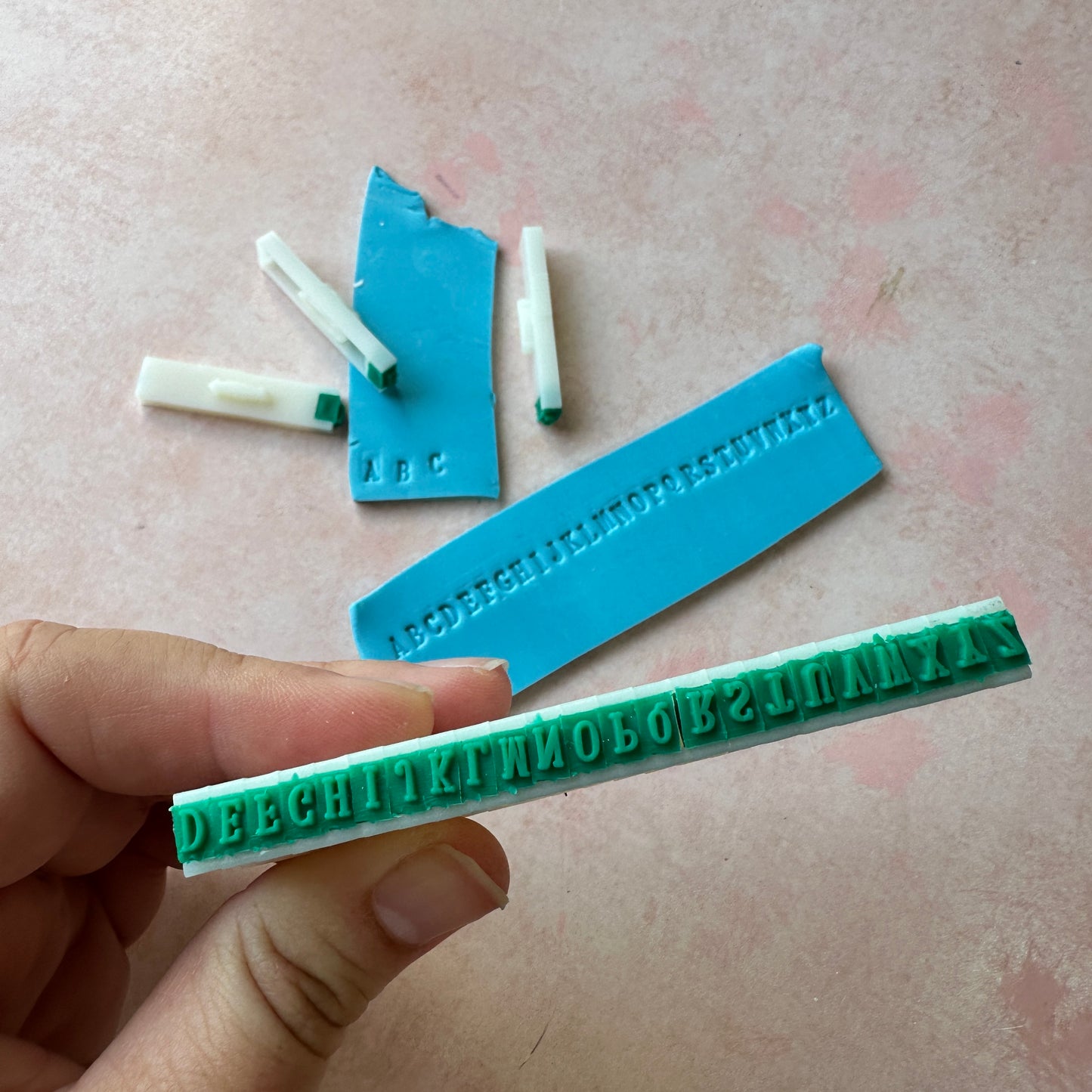 Mini Alphabet 1/8" letter stamp snap set
