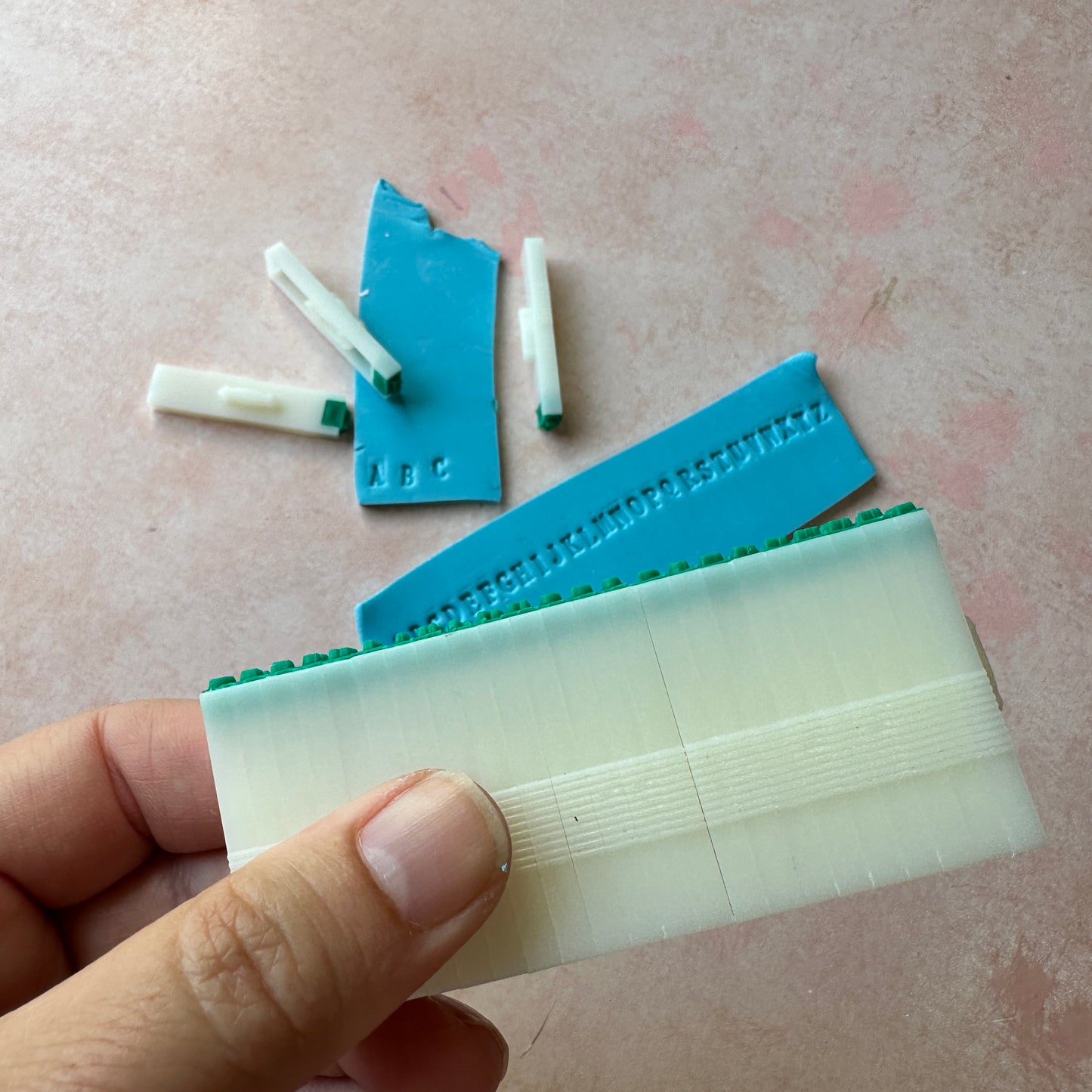 Mini Alphabet 1/8" letter stamp snap set