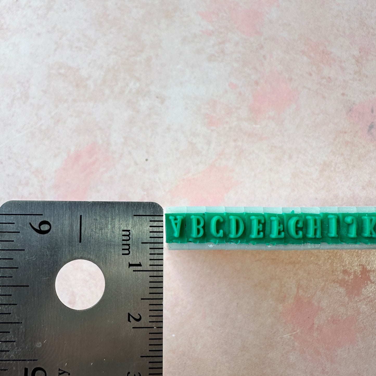 Mini Alphabet 1/8" letter stamp snap set