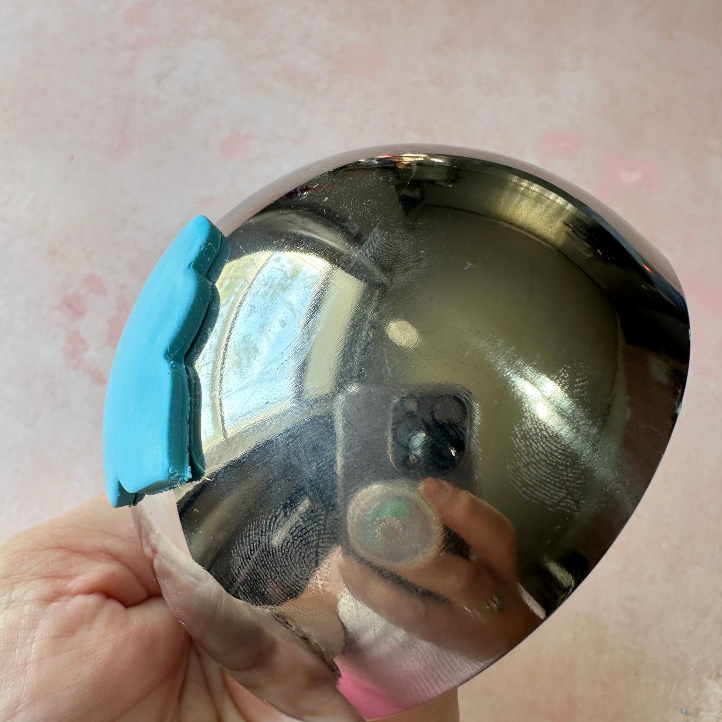 Stainless Dome for clay earrings, pendants, trinket bowls, curved components