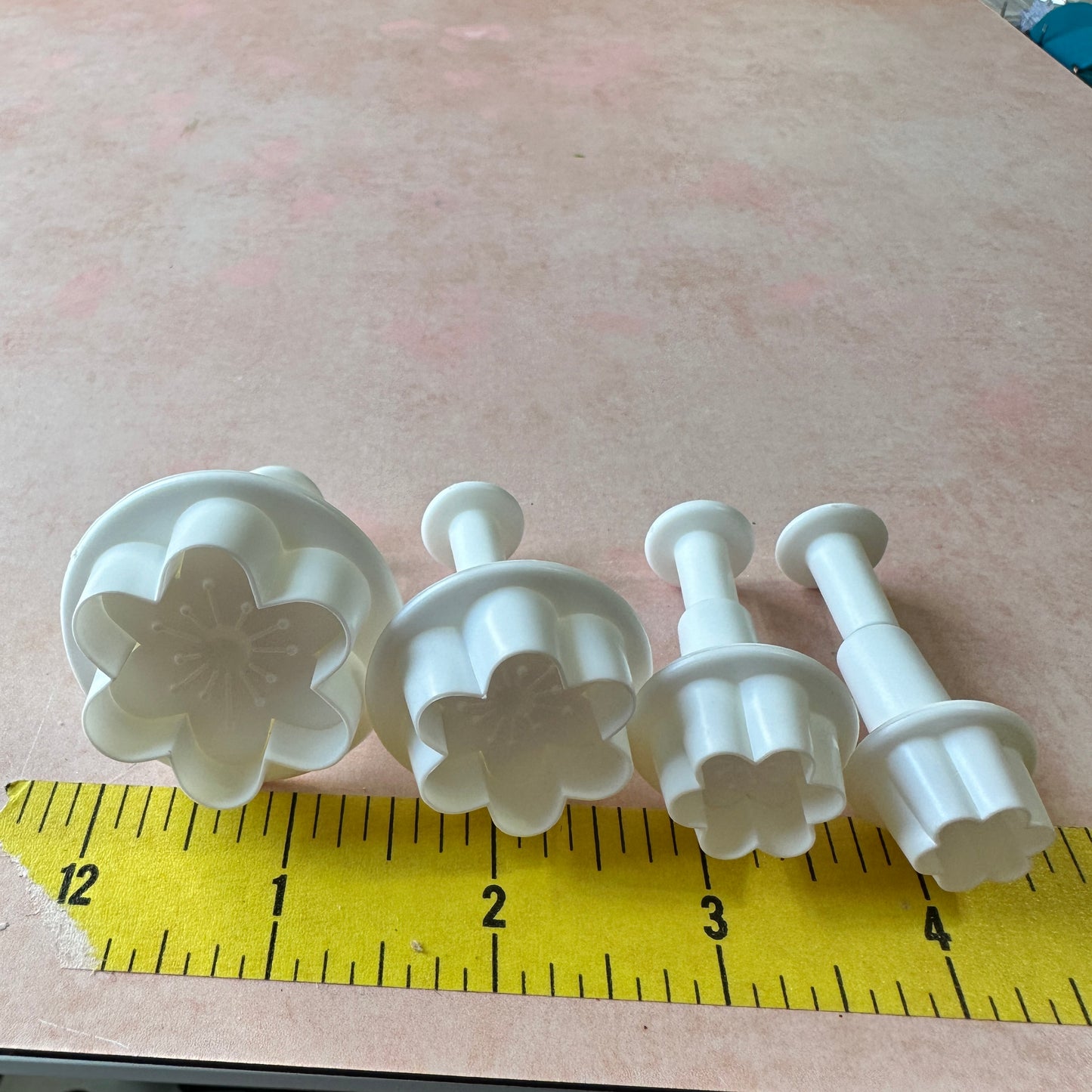 Mini Plum Flowers Plunger Cutters for Polymer Clay, art jewelry, fondant