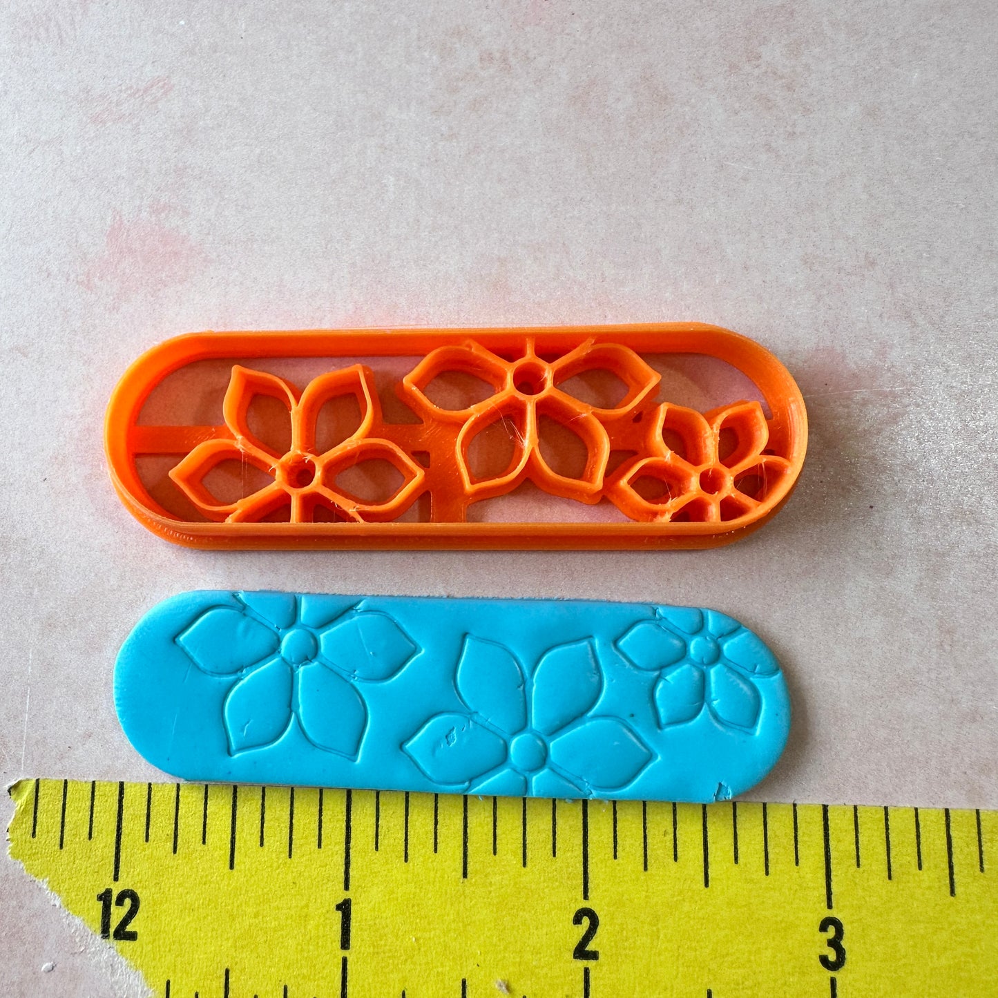 Floral # 1 Barrette Hair clip clay cutter