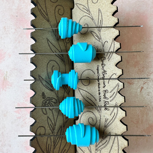 Rolled clay bead cutter - 5/8 inch round shape | paper bead style clay cutter