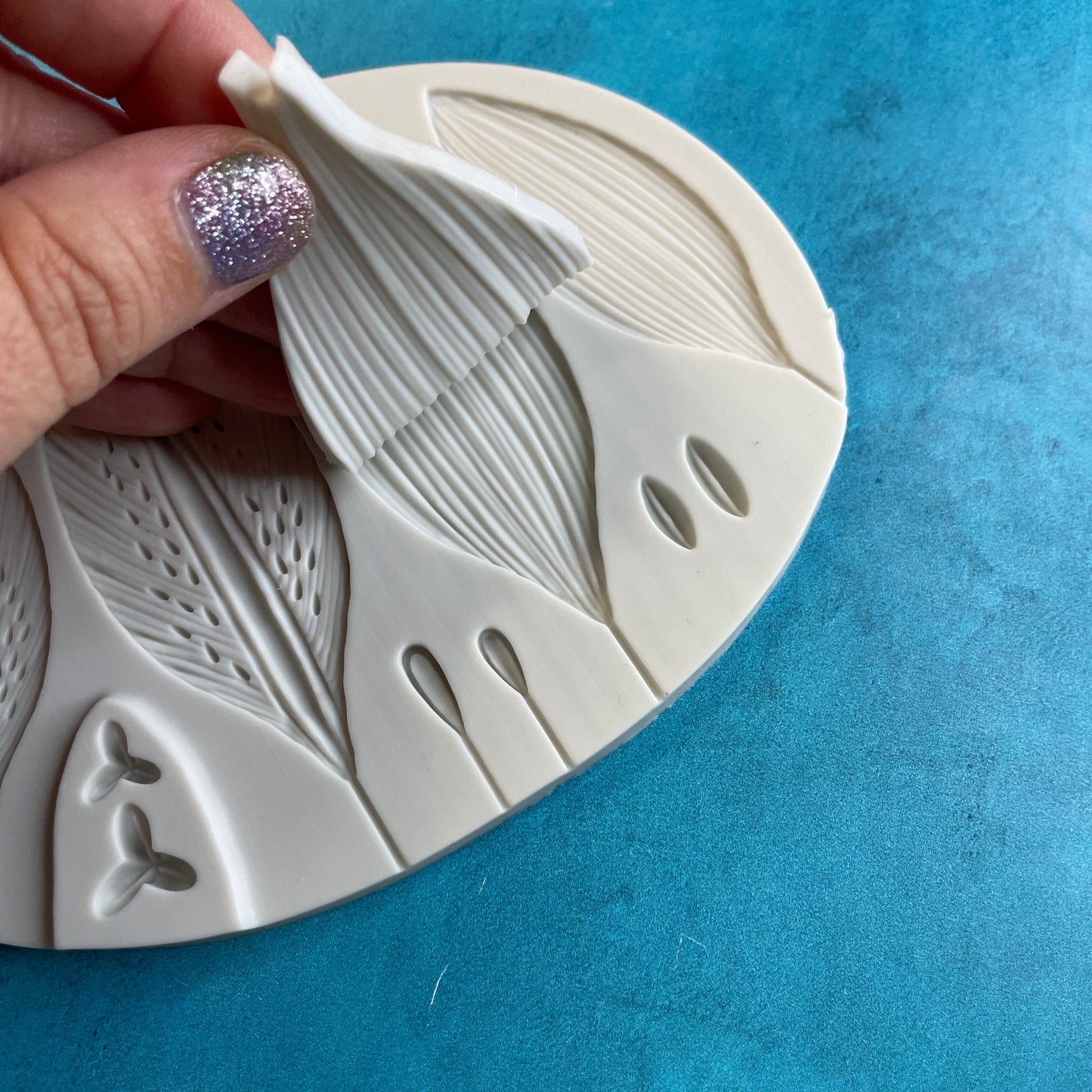 Double Sided Leaf and flower petal Polymer Clay press Mold