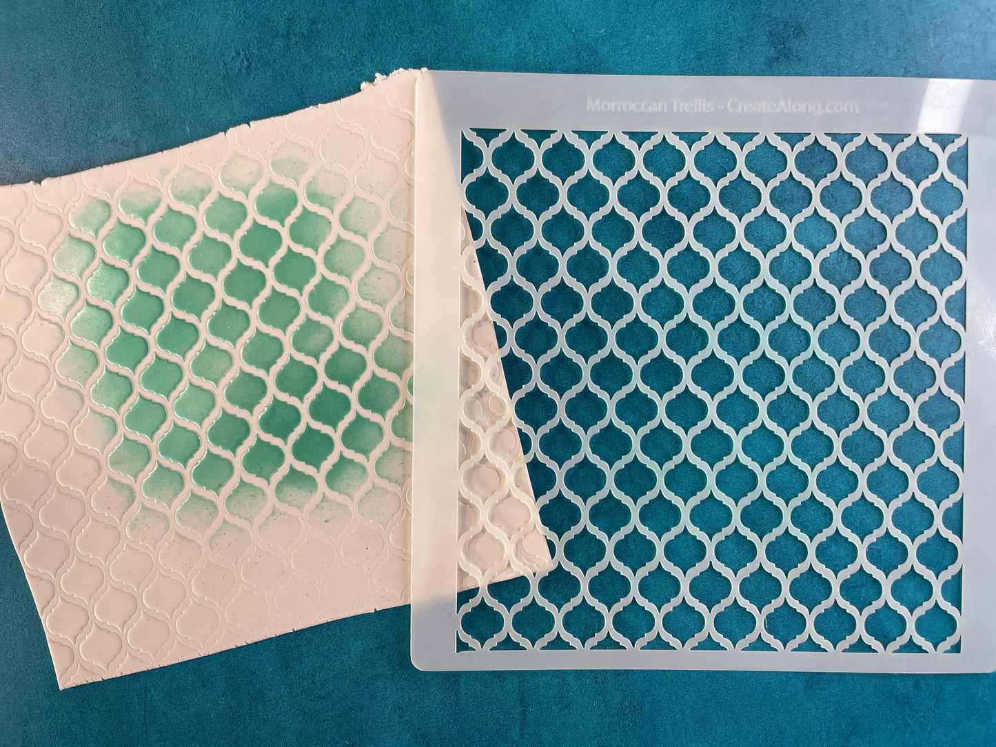 Moroccan Trellis Mylar Stencil Texture Sheet