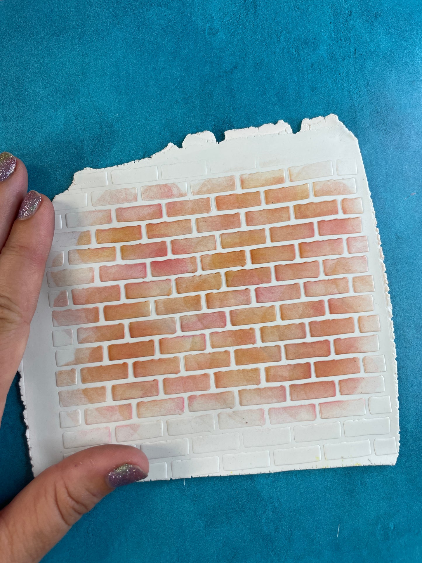 Tiny Bricks Mylar Stencil Texture Sheet